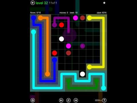 Video guide by iOS-Help: Flow Free 11x11 level 32 #flowfree