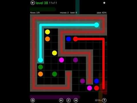 Video guide by iOS-Help: Flow Free 11x11 level 38 #flowfree