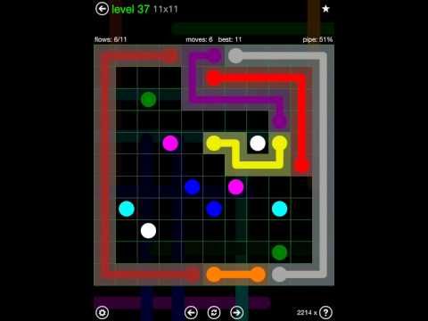 Video guide by iOS-Help: Flow Free 11x11 level 37 #flowfree