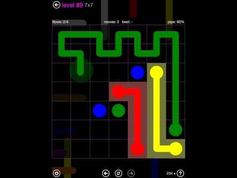 Video guide by iOS-Help: Flow Free 7x7 level 89 #flowfree