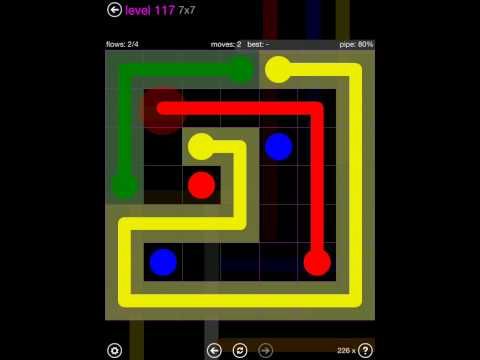 Video guide by iOS-Help: Flow Free 7x7 level 117 #flowfree