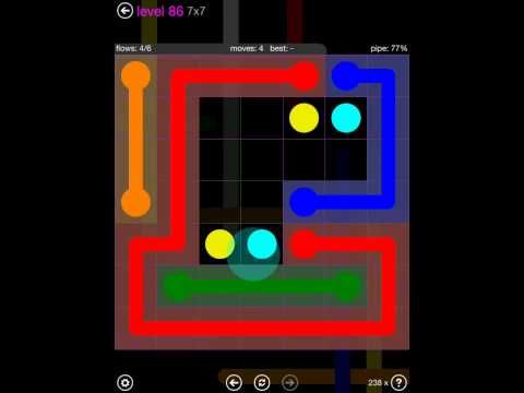Video guide by iOS-Help: Flow Free 7x7 level 86 #flowfree