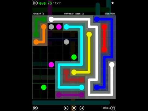 Video guide by iOS-Help: Flow Free 11x11 level 76 #flowfree