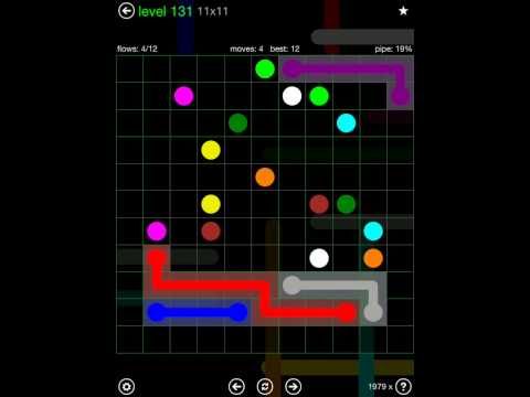 Video guide by iOS-Help: Flow Free 11x11 level 131 #flowfree