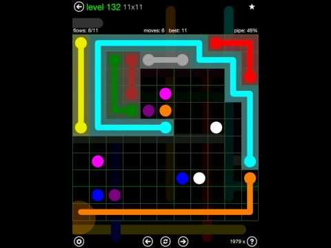 Video guide by iOS-Help: Flow Free 11x11 level 132 #flowfree