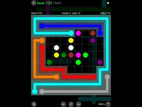 Video guide by iOS-Help: Flow Free 11x11 level 103 #flowfree