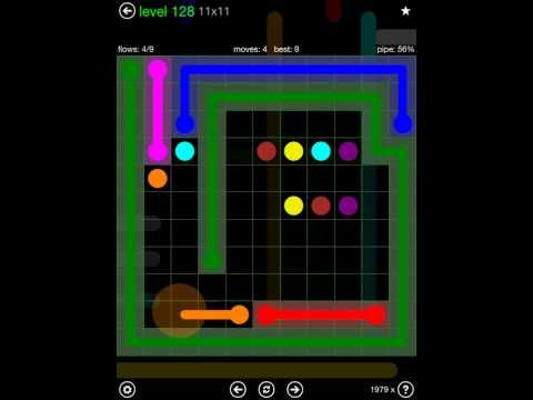 Video guide by iOS-Help: Flow Free 11x11 level 128 #flowfree
