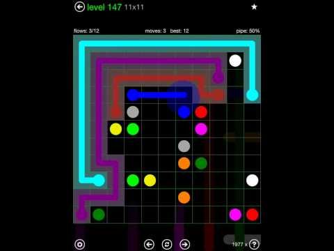 Video guide by iOS-Help: Flow Free 11x11 level 147 #flowfree