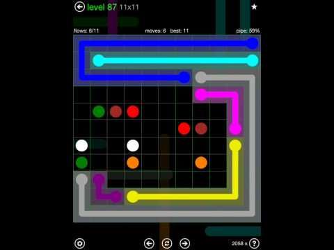 Video guide by iOS-Help: Flow Free 11x11 level 87 #flowfree