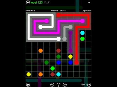 Video guide by iOS-Help: Flow Free 11x11 level 123 #flowfree