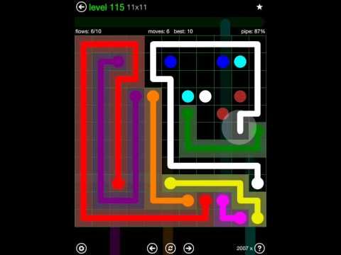 Video guide by iOS-Help: Flow Free 11x11 level 115 #flowfree