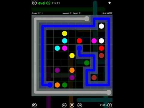 Video guide by iOS-Help: Flow Free 11x11 level 62 #flowfree