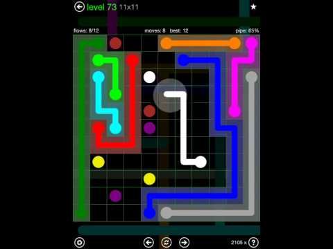 Video guide by iOS-Help: Flow Free 11x11 level 73 #flowfree
