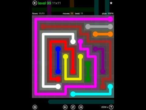 Video guide by iOS-Help: Flow Free 11x11 level 99 #flowfree