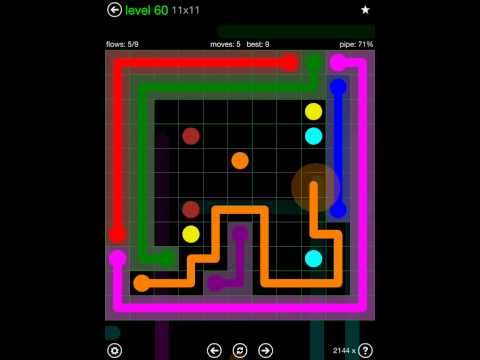 Video guide by iOS-Help: Flow Free 11x11 level 60 #flowfree