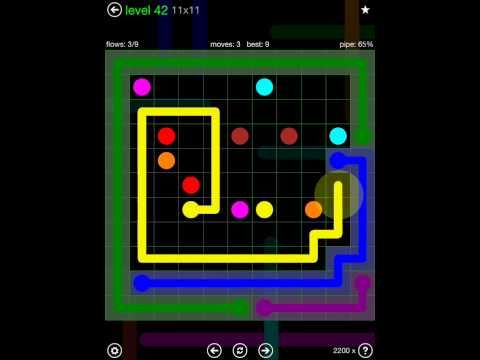 Video guide by iOS-Help: Flow Free 11x11 level 42 #flowfree
