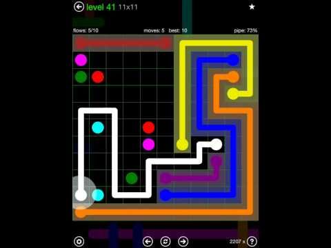Video guide by iOS-Help: Flow Free 11x11 level 41 #flowfree
