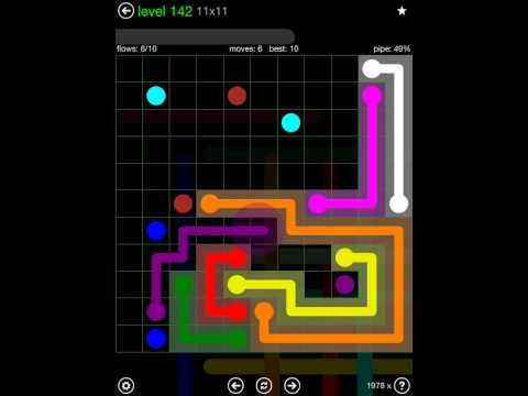 Video guide by iOS-Help: Flow Free 11x11 level 142 #flowfree