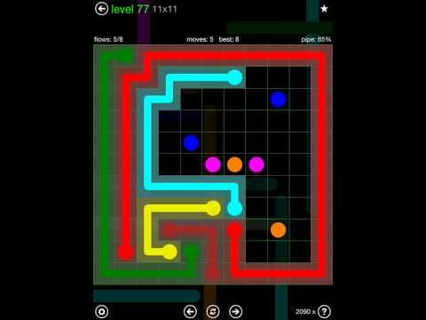 Video guide by iOS-Help: Flow Free 11x11 level 77 #flowfree