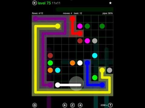 Video guide by iOS-Help: Flow Free 11x11 level 75 #flowfree