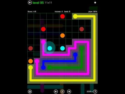 Video guide by iOS-Help: Flow Free 11x11 level 95 #flowfree