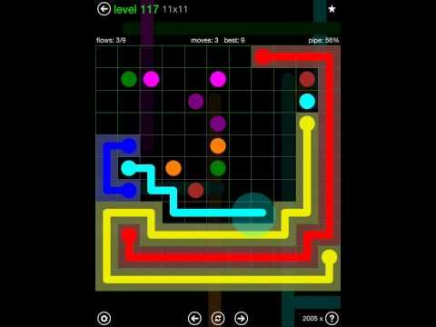 Video guide by iOS-Help: Flow Free 11x11 level 117 #flowfree