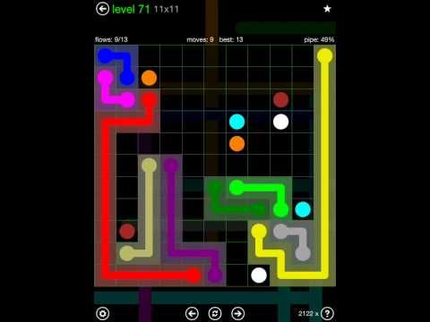Video guide by iOS-Help: Flow Free 11x11 level 71 #flowfree