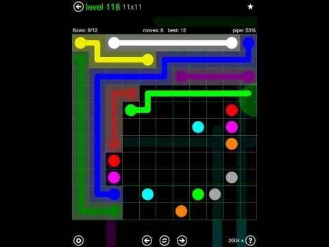 Video guide by iOS-Help: Flow Free 11x11 level 118 #flowfree