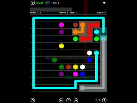 Video guide by iOS-Help: Flow Free 11x11 level 127 #flowfree