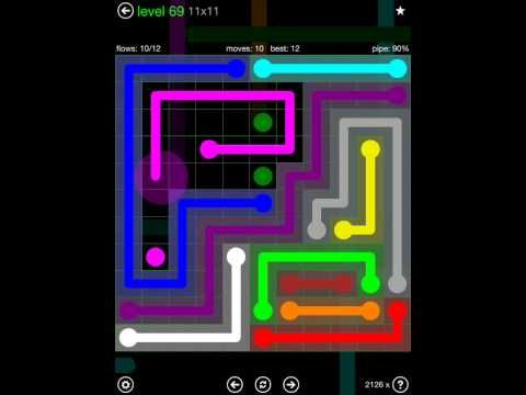 Video guide by iOS-Help: Flow Free 11x11 level 69 #flowfree
