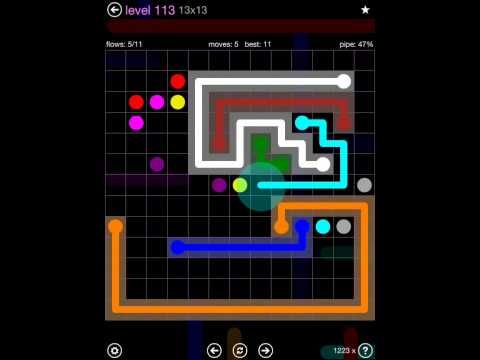 Video guide by iOS-Help: Flow Free 13x13 level 113 #flowfree