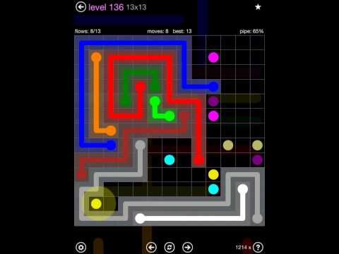 Video guide by iOS-Help: Flow Free 13x13 level 136 #flowfree