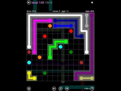 Video guide by iOS-Help: Flow Free 13x13 level 145 #flowfree