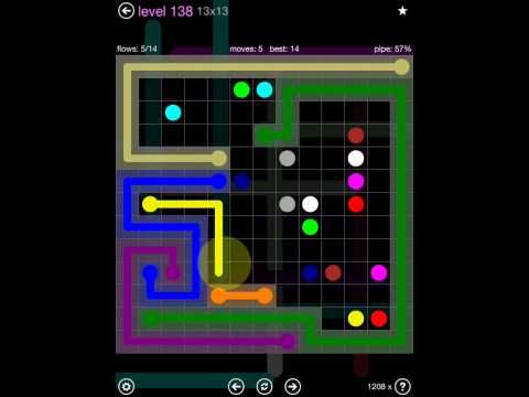 Video guide by iOS-Help: Flow Free 13x13 level 138 #flowfree
