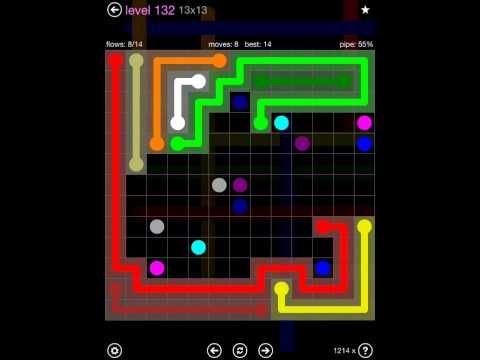 Video guide by iOS-Help: Flow Free 13x13 level 132 #flowfree