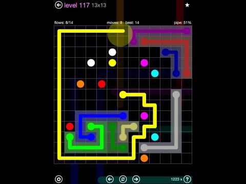 Video guide by iOS-Help: Flow Free 13x13 level 117 #flowfree