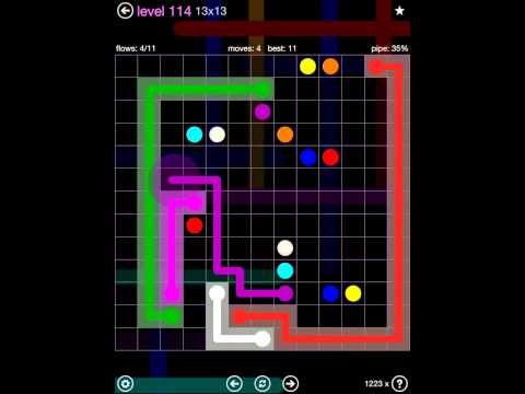 Video guide by iOS-Help: Flow Free 13x13 level 114 #flowfree