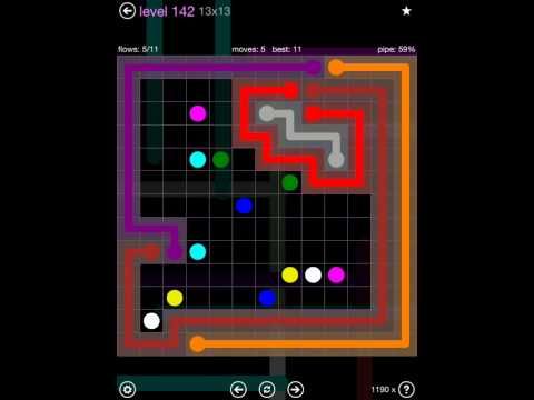 Video guide by iOS-Help: Flow Free 13x13 level 142 #flowfree