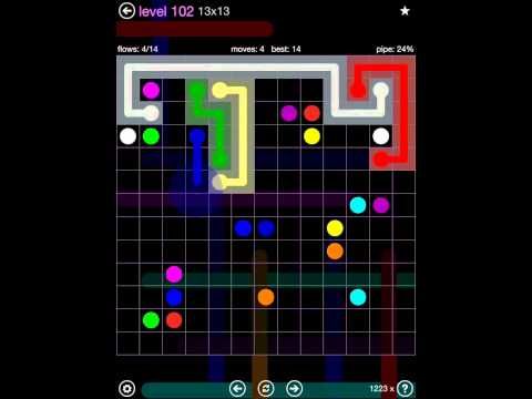 Video guide by iOS-Help: Flow Free 13x13 level 102 #flowfree