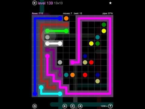 Video guide by iOS-Help: Flow Free 13x13 level 139 #flowfree