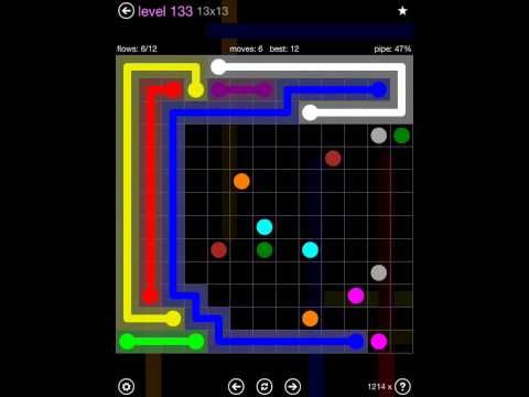 Video guide by iOS-Help: Flow Free 13x13 level 133 #flowfree
