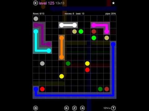 Video guide by iOS-Help: Flow Free 13x13 level 125 #flowfree