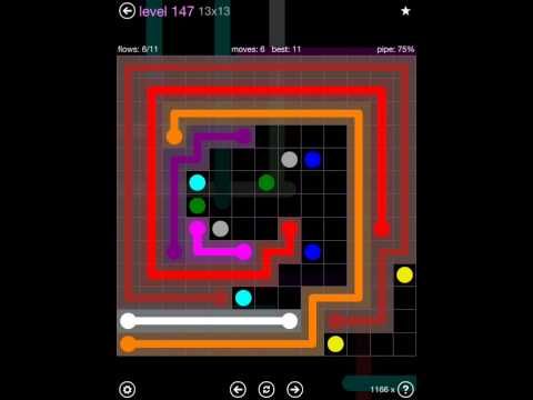 Video guide by iOS-Help: Flow Free 13x13 level 147 #flowfree