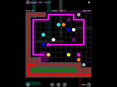 Video guide by iOS-Help: Flow Free 13x13 level 141 #flowfree