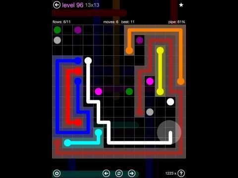 Video guide by iOS-Help: Flow Free 13x13 level 96 #flowfree