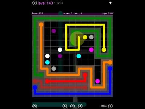 Video guide by iOS-Help: Flow Free 13x13 level 143 #flowfree