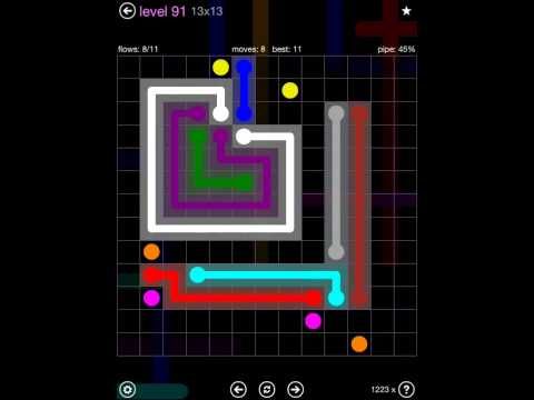 Video guide by iOS-Help: Flow Free 13x13 level 91 #flowfree