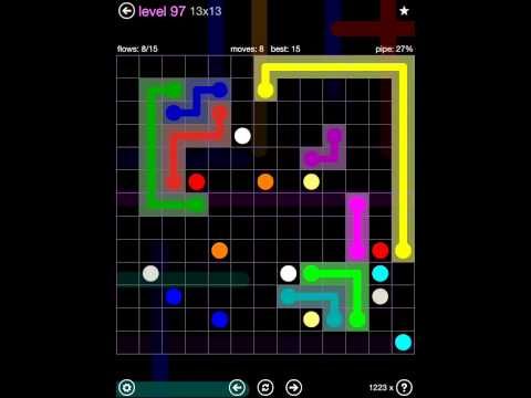 Video guide by iOS-Help: Flow Free 13x13 level 97 #flowfree