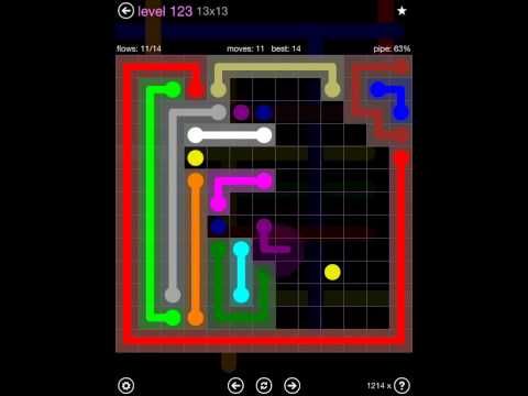 Video guide by iOS-Help: Flow Free 13x13 level 123 #flowfree