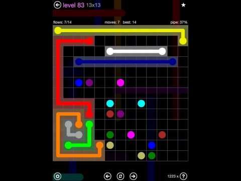 Video guide by iOS-Help: Flow Free 13x13 level 83 #flowfree